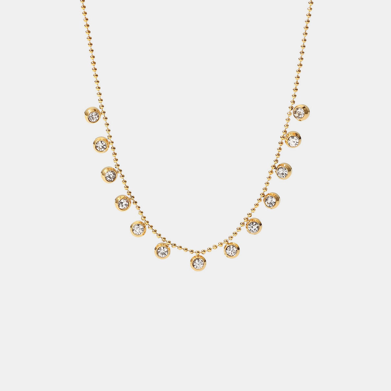Zircon 18K Gold-Plated Necklace 