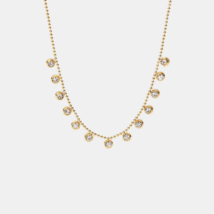 Zircon 18K Gold-Plated Necklace 