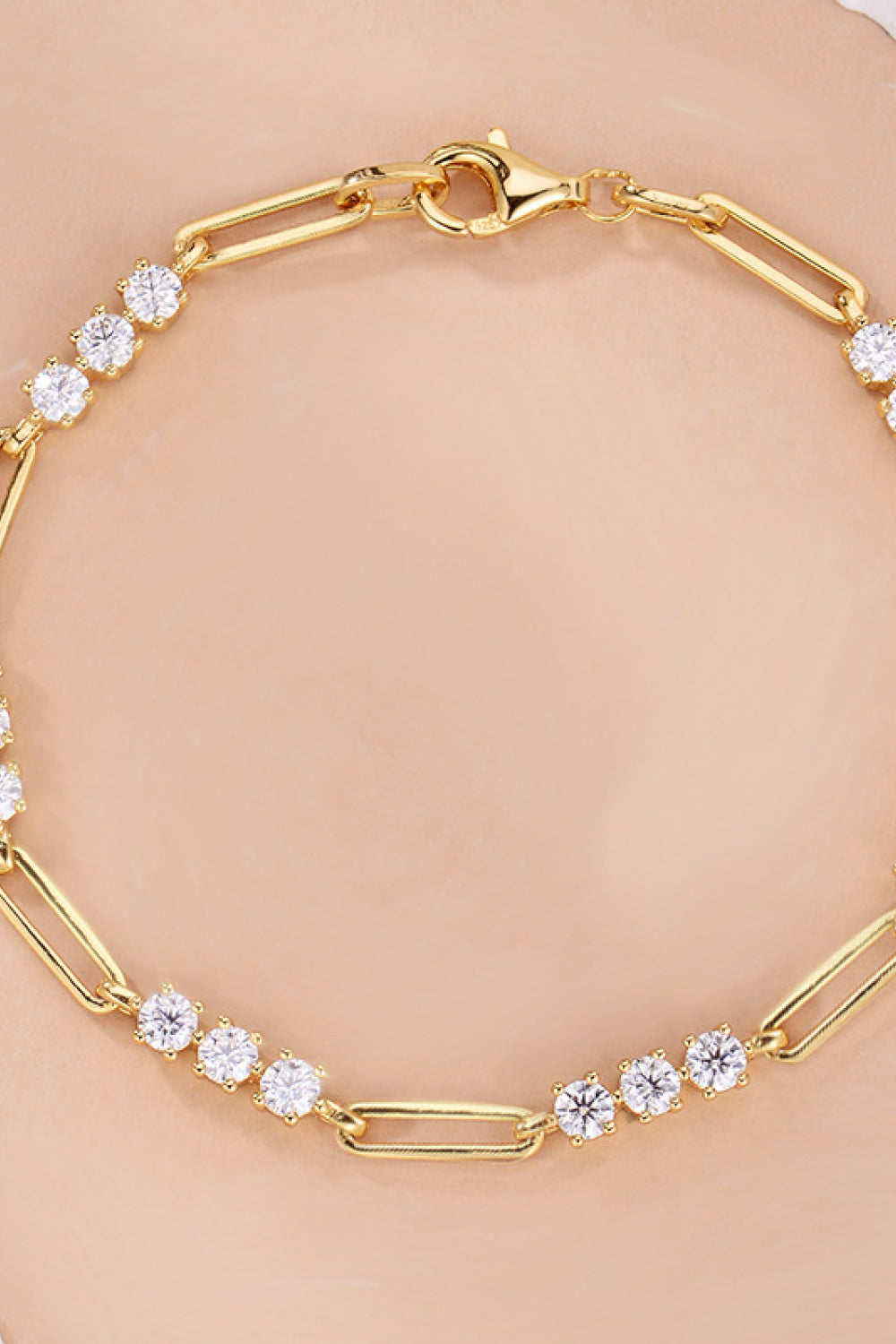 1.8 Carat Moissanite 925 Sterling Silver Bracelet 