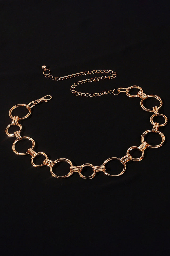 Alloy Chain Circle Shape Belt 