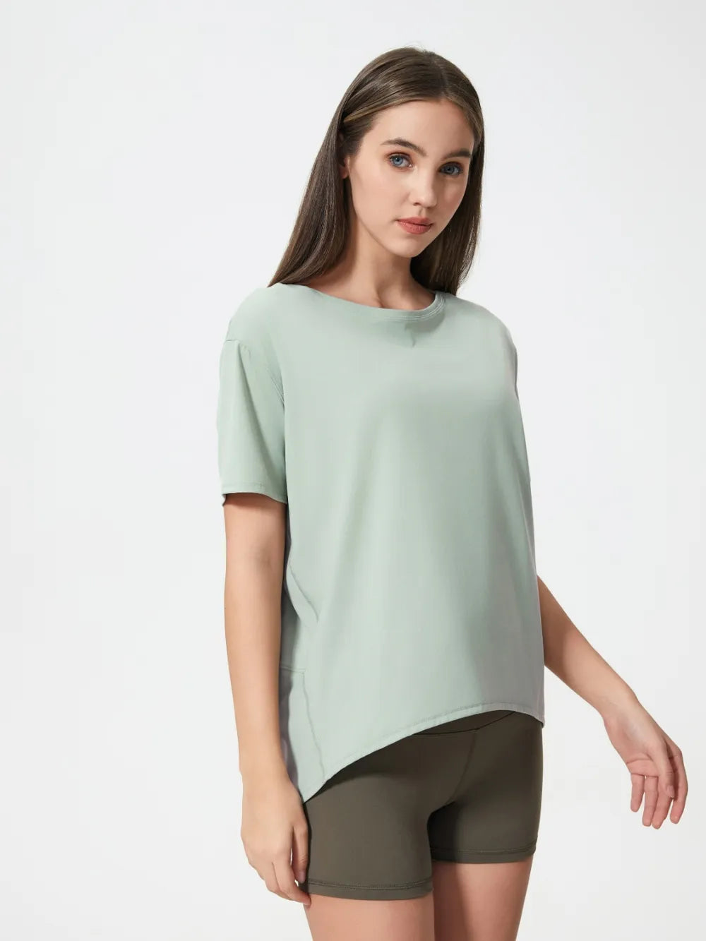 Millennia Round Neck Short Sleeve Active T-Shirt 