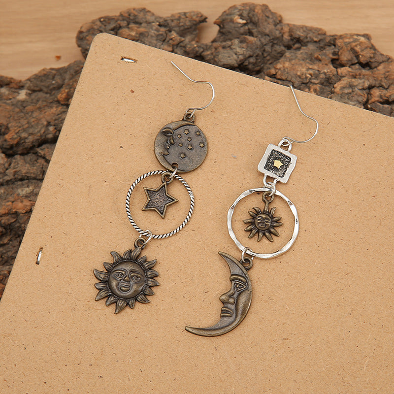 Star, Sun, and Moon Earrings 