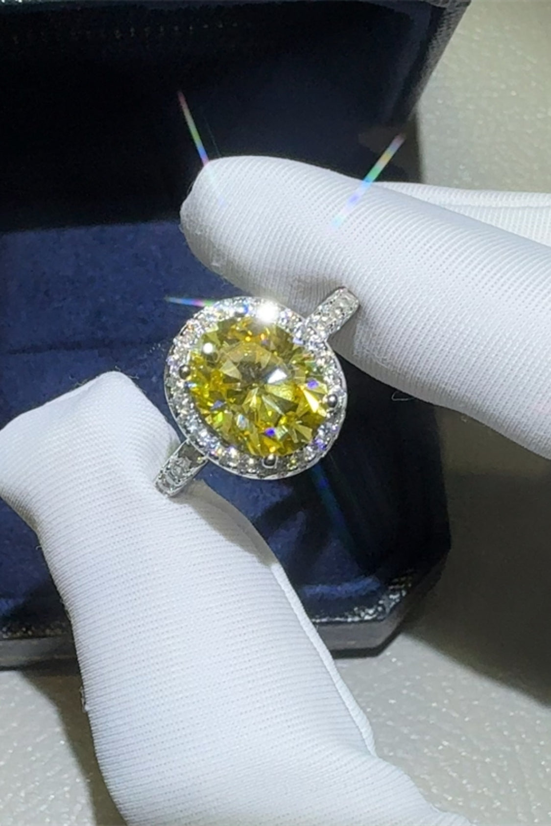 3 Carat Moissanite 925 Sterling Silver Ring Accessories