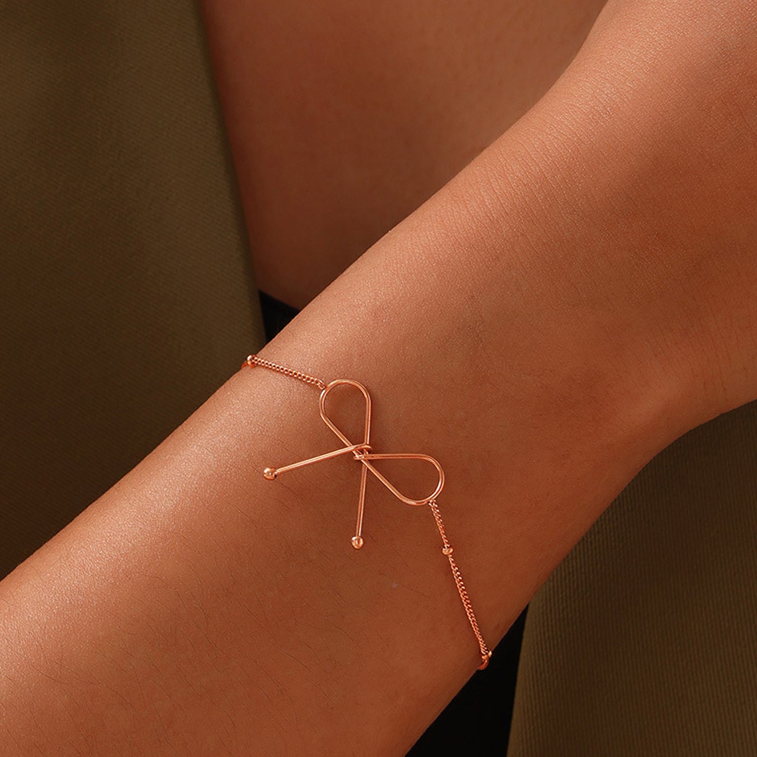 Titanium Steel Bow Bracelet 