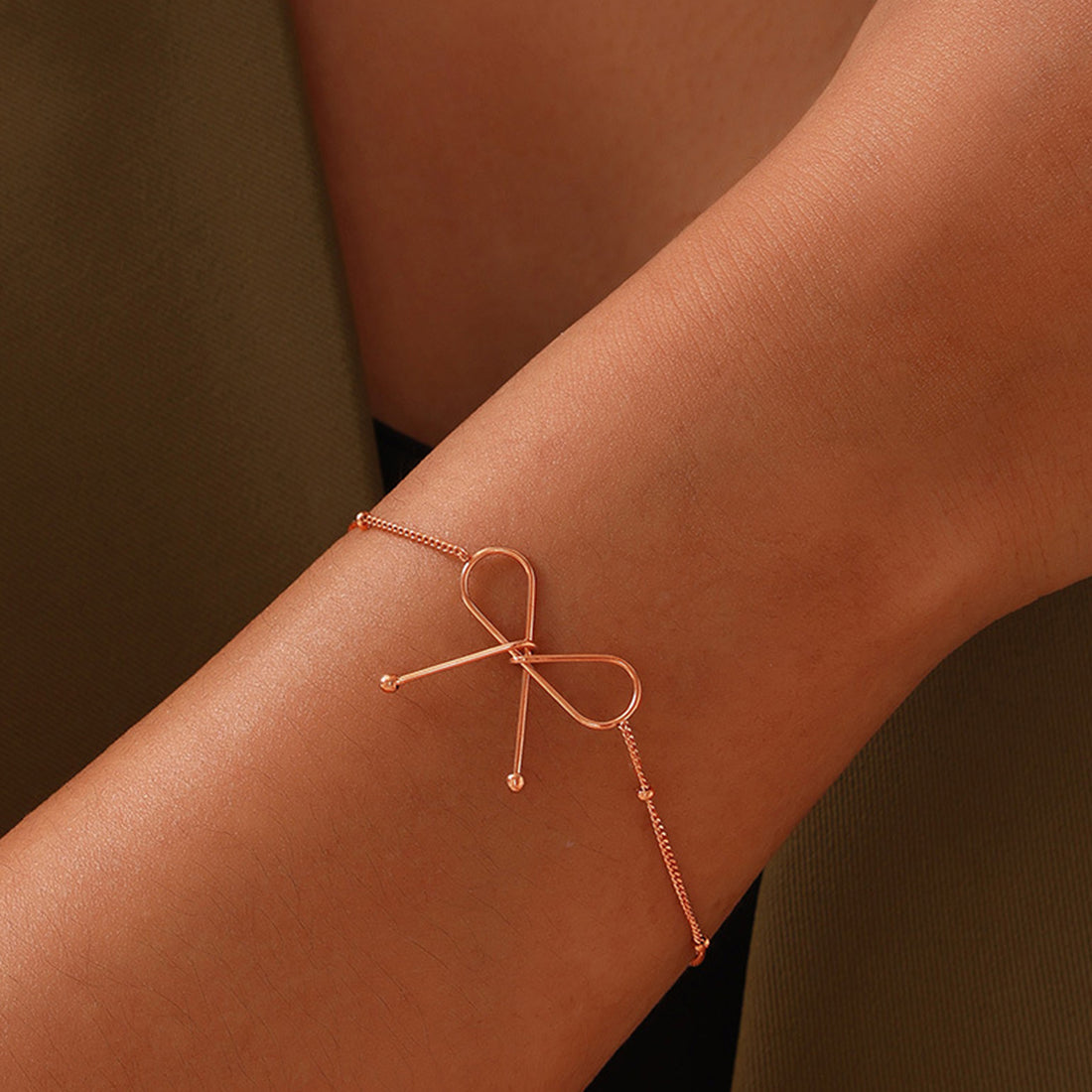 Titanium Steel Bow Bracelet 