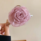 Flower Acrylic Hair Claw Clip 