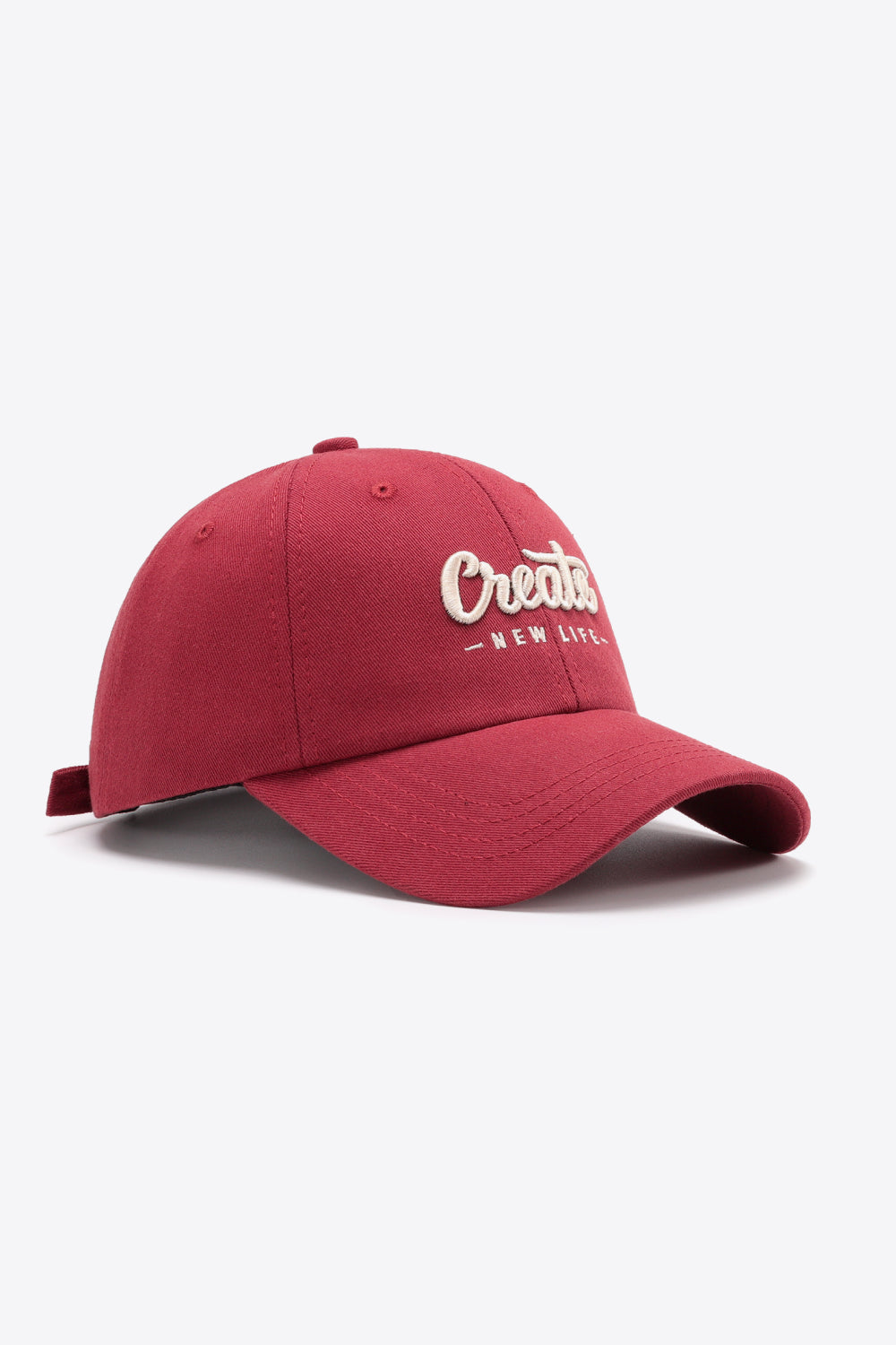 CREATE NEW LIFE Adjustable Cotton Baseball Cap 