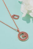 Moissanite A to J Pendant Necklace 