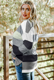 Plus Size Striped Slit Long Sleeve T-Shirt 
