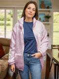 Full Size Turtleneck Zip Up Long Sleeve Sherpa Jacket 