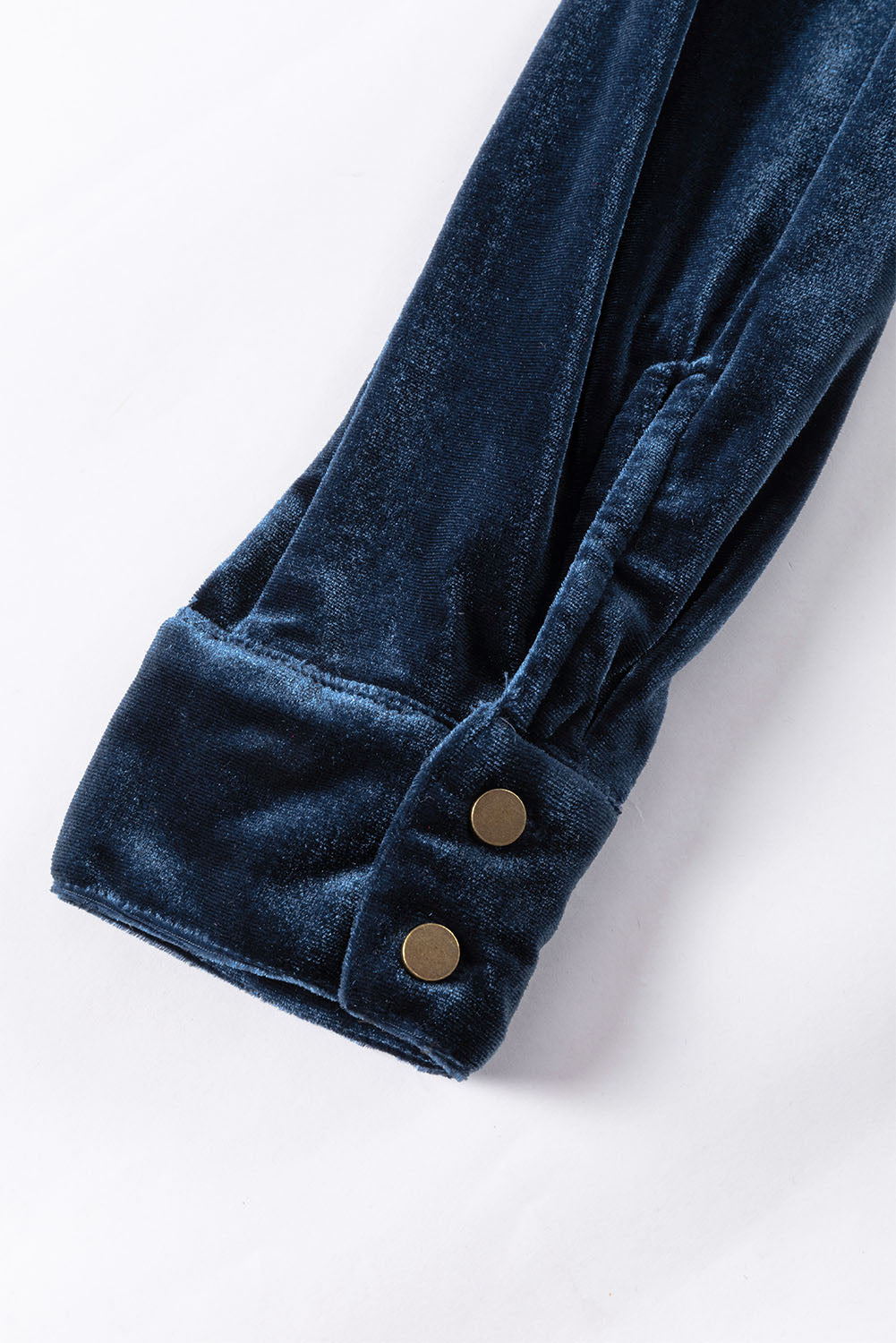 Frill Half Button Mock Neck Long Sleeve Blouse 