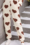 Fuzzy Heart Zip Up Hooded Lounge Jumpsuit Lingerie & Nightwear