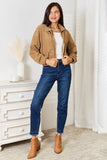 Perfee Long Sleeve Dropped Shoulder Jacket 