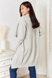 Angel Wings Open Front Duster Cardigan with Pockets 