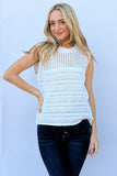 And The Why Hollowed Out Buttoned Tank 