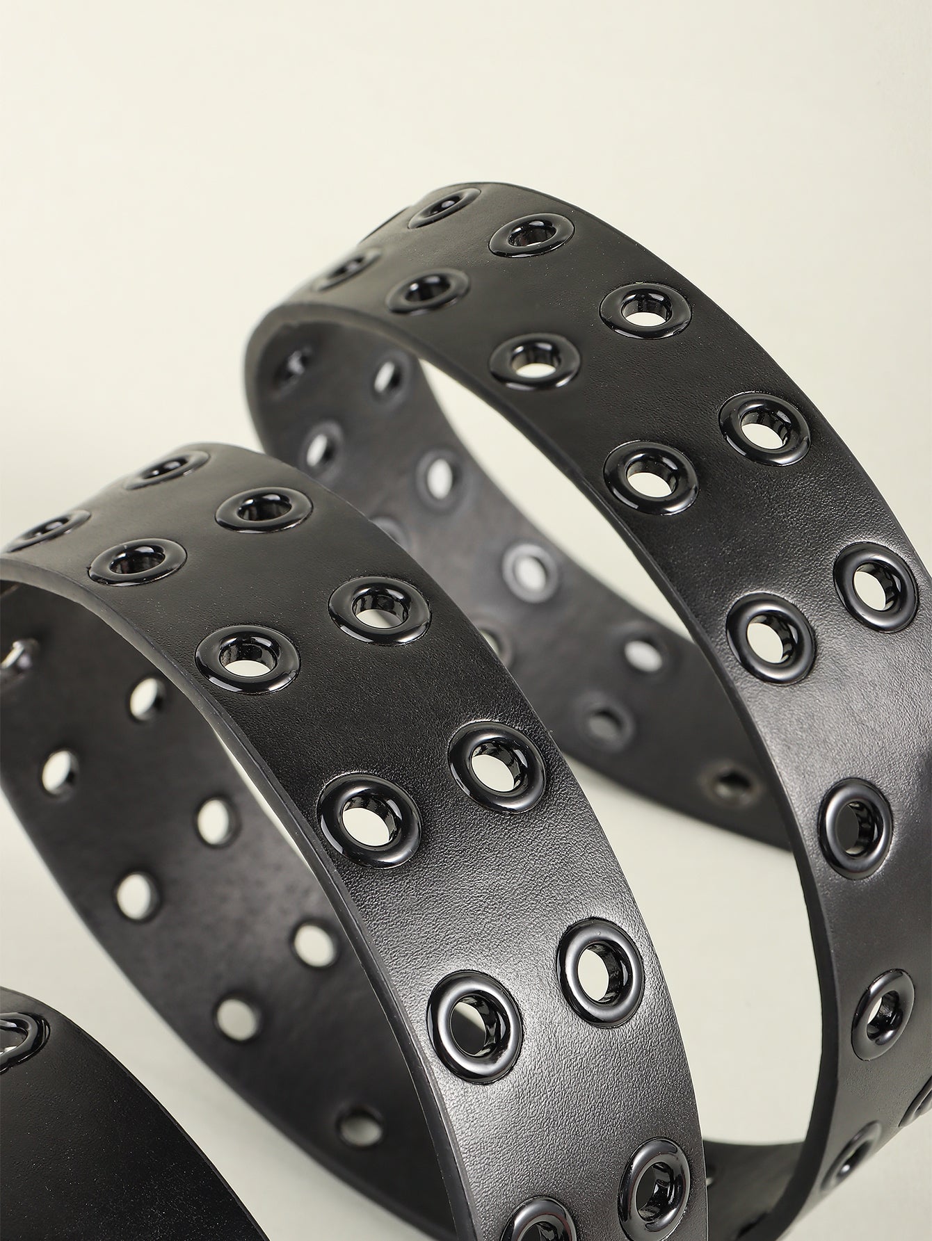 Grommet PU Leather Belt 