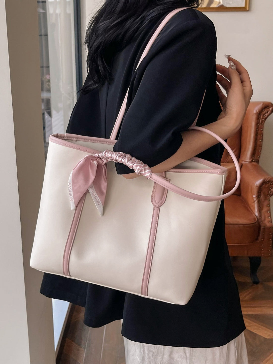 PU Leather Tote Bag 