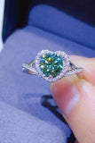 Adored 1 Carat Moissanite 925 Sterling Silver Heart Ring 