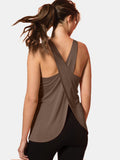 Crisscross Scoop Neck Active Tank 