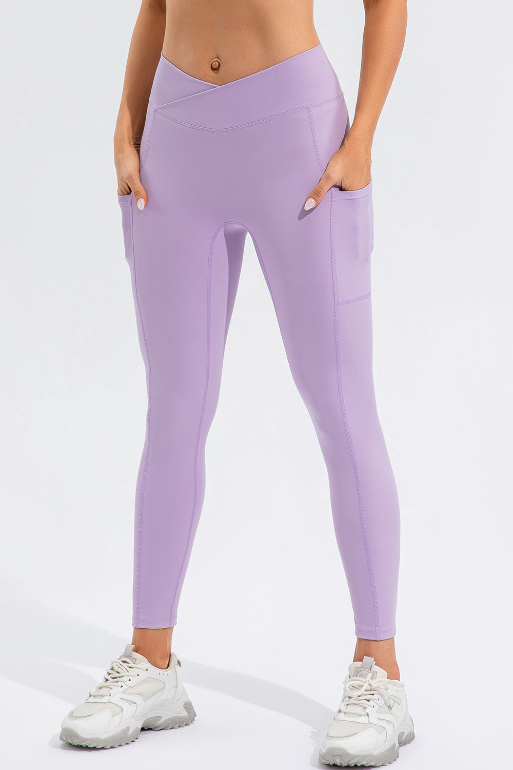 High Waist Active Leggings with Pockets 