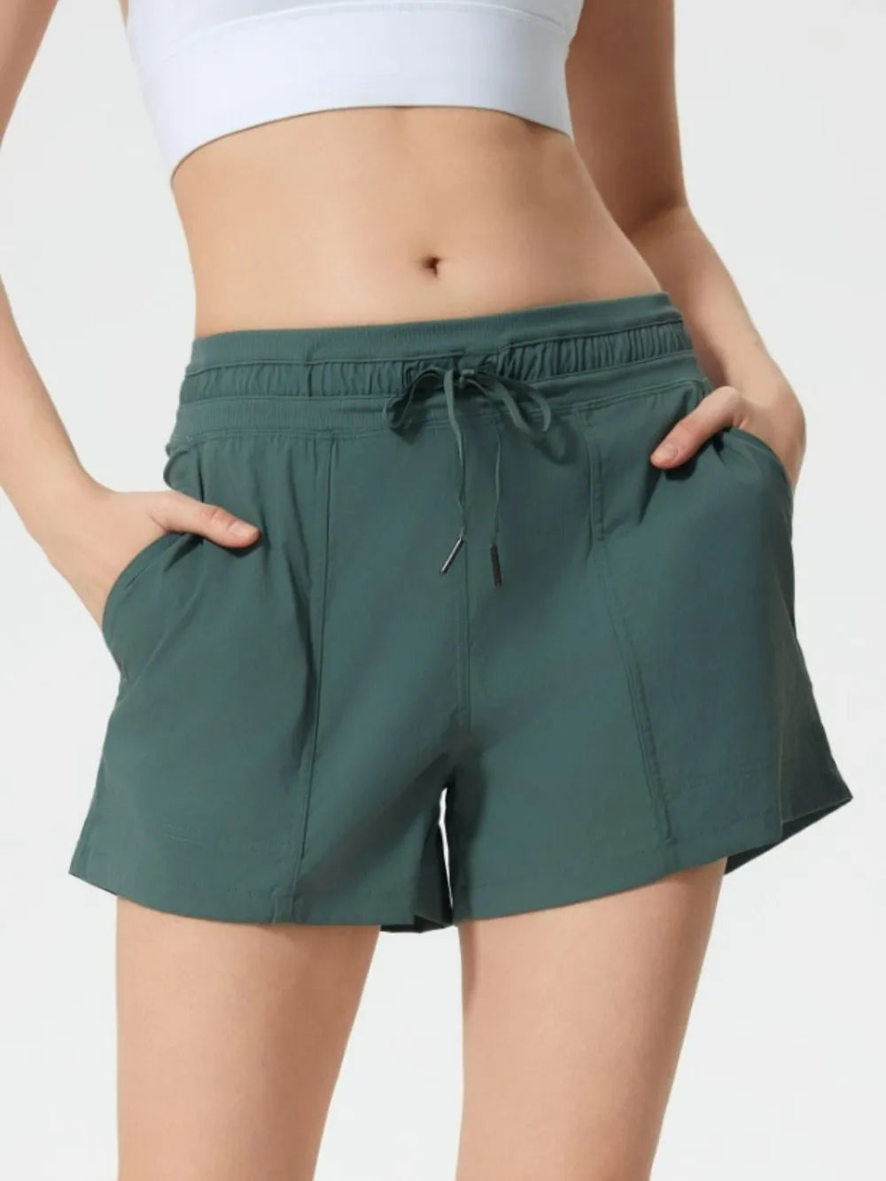 Millennia Drawstring Active Shorts with Pockets 