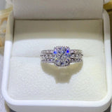2 Carat Moissanite 925 Sterling Silver Ring 