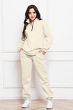 Half Zip Long Sleeve Sweatshirt and Pants Set 