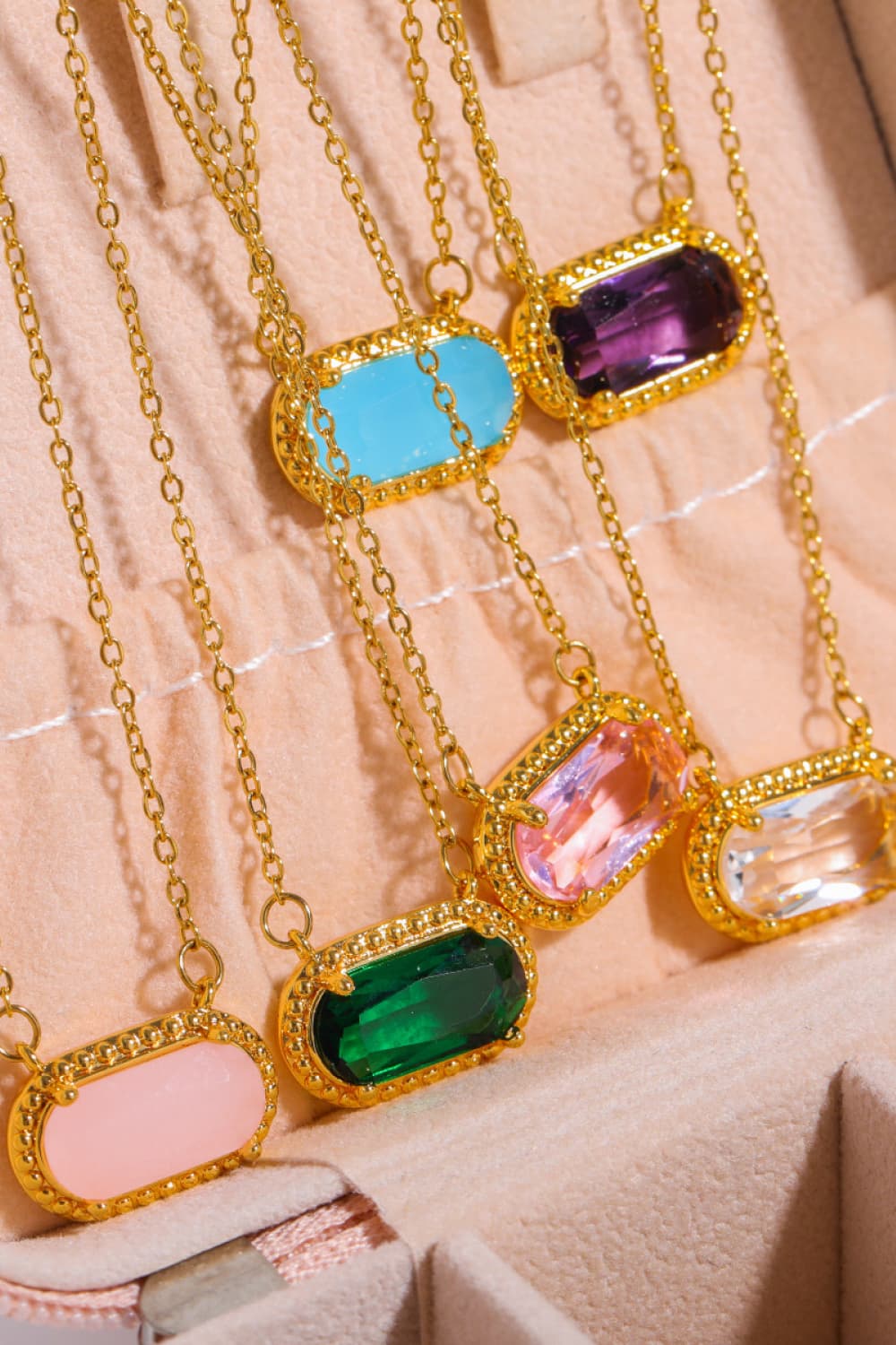 Copper 14K Gold-Plated Pendant Necklace 