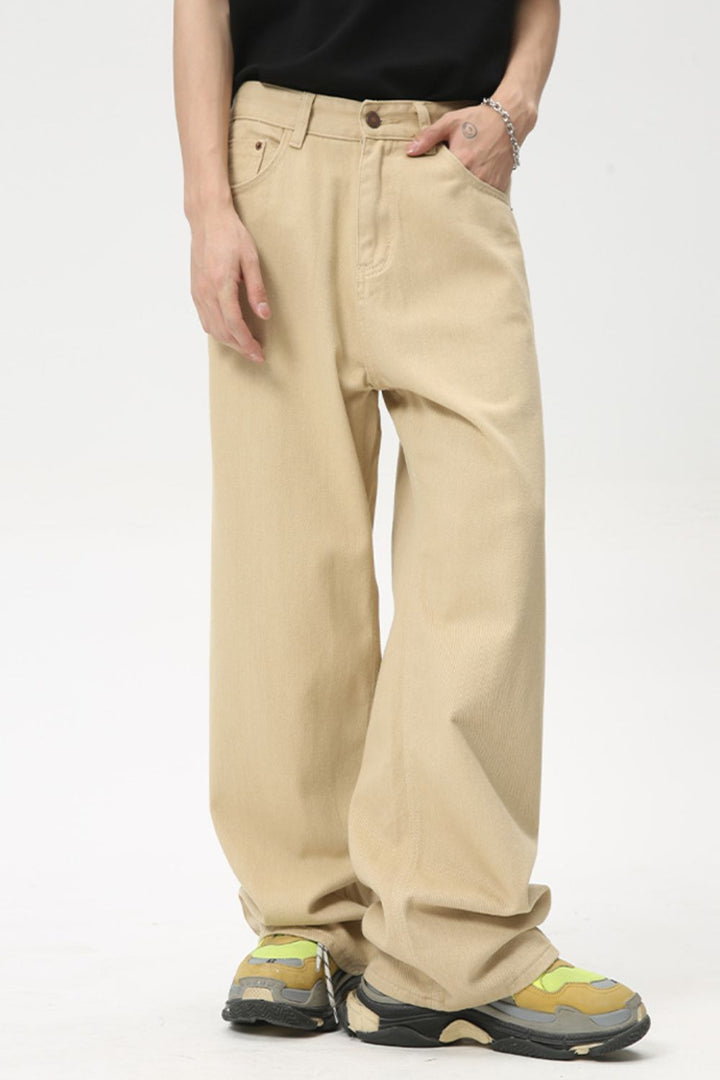 Wide Leg Jeans with Pockets 