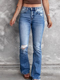 Distressed Flare Jeans 