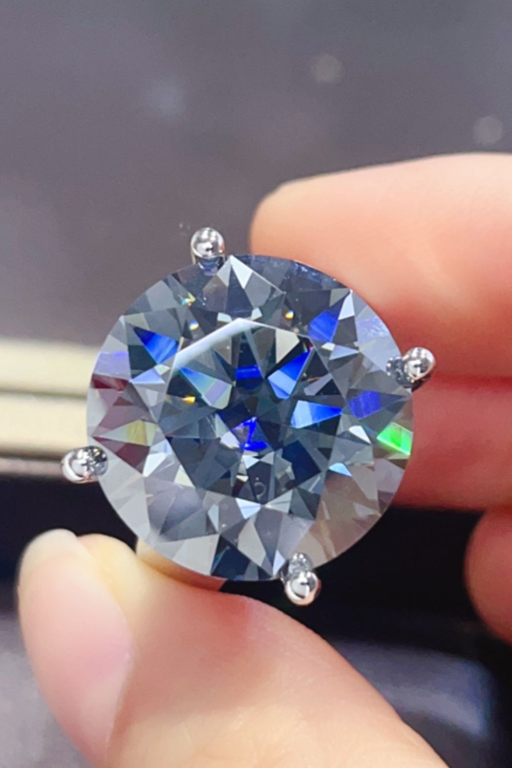 20 Carat Moissanite 925 Sterling Silver Ring Accessories