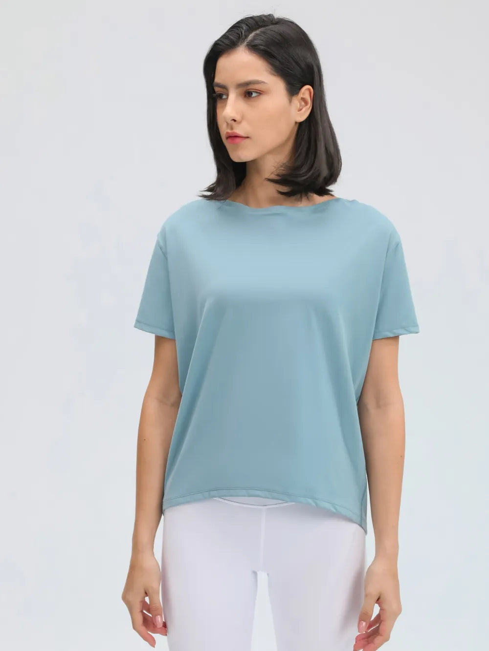 Millennia Round Neck Short Sleeve Active T-Shirt 