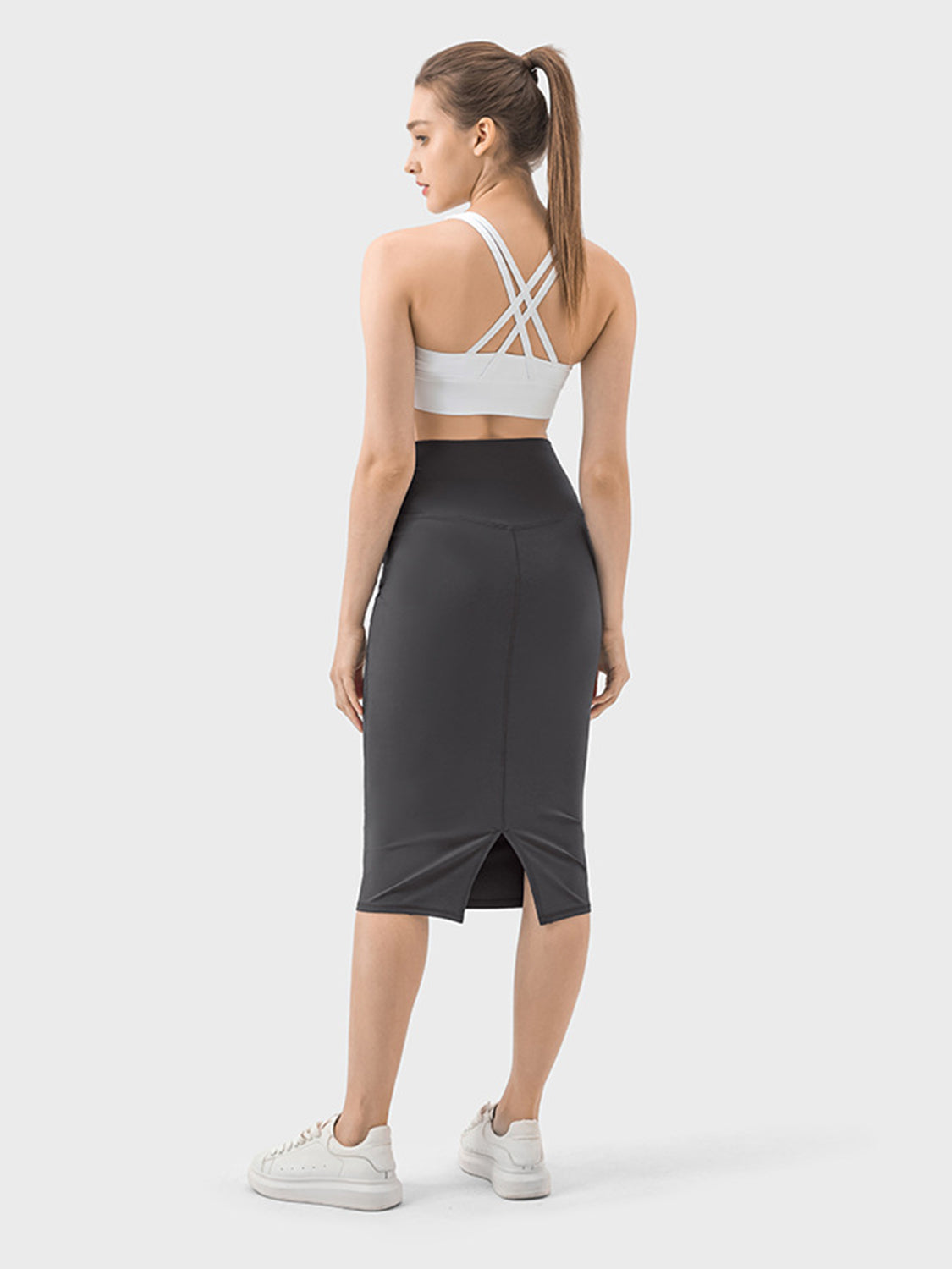 Millennia Slit Wrap Active Skirt 