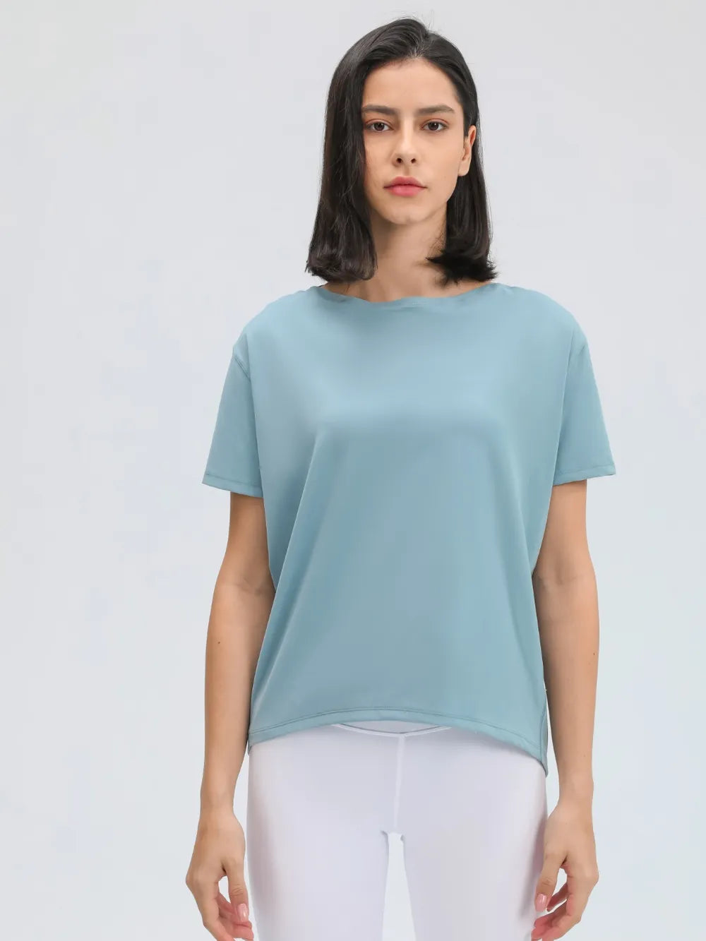 Millennia Round Neck Short Sleeve Active T-Shirt 