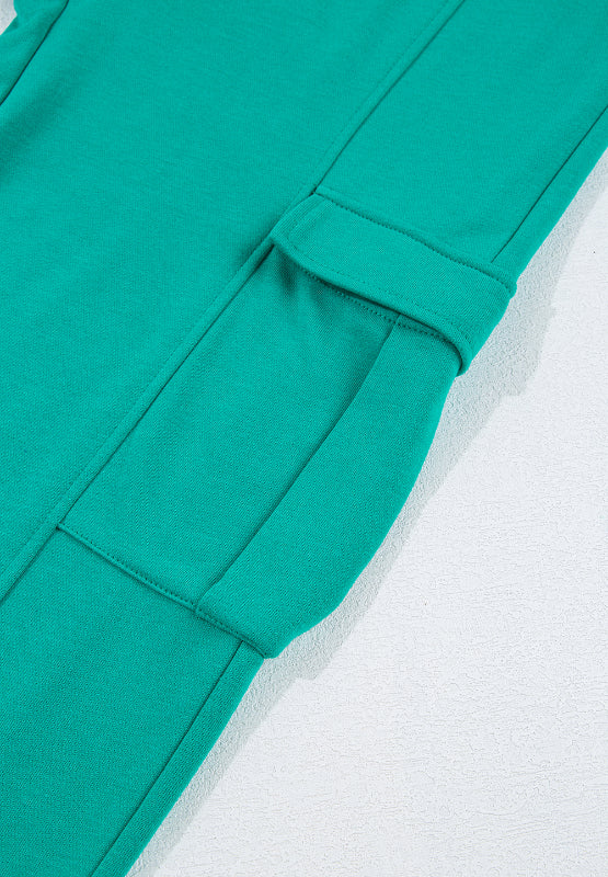 Full Size Round Neck Long Sleeve Top and Drawstring Pants Set 