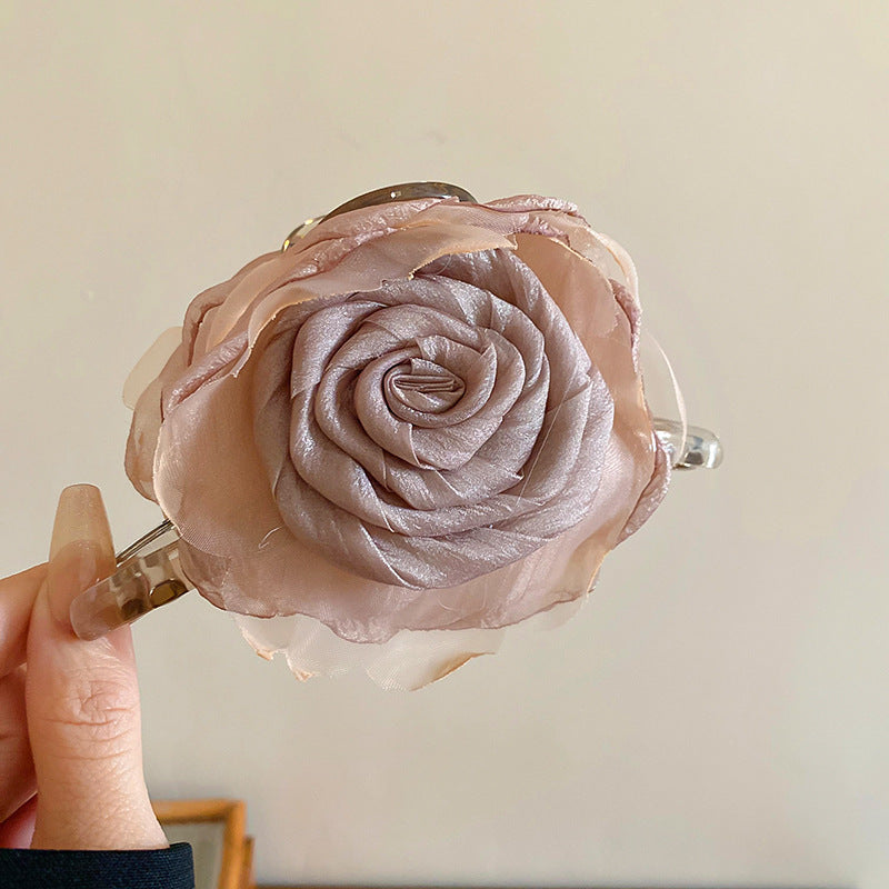 Flower Acrylic Hair Claw Clip 