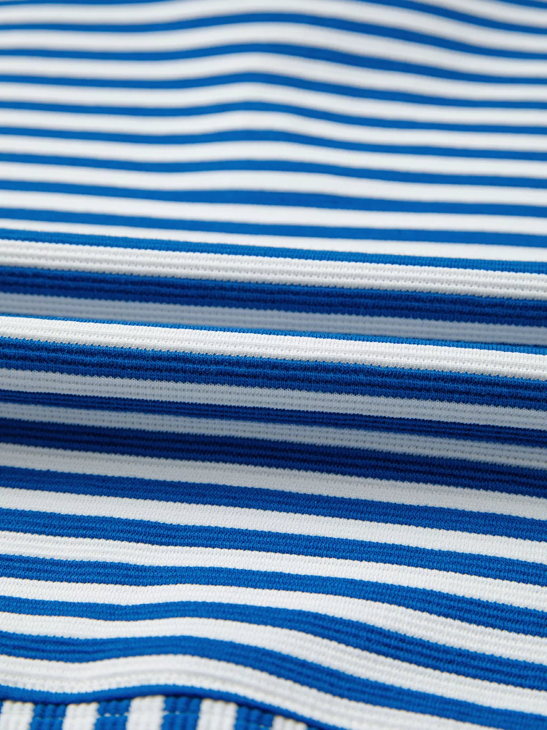 Stripe Quarter Zip Collar Long Sleeve Top 