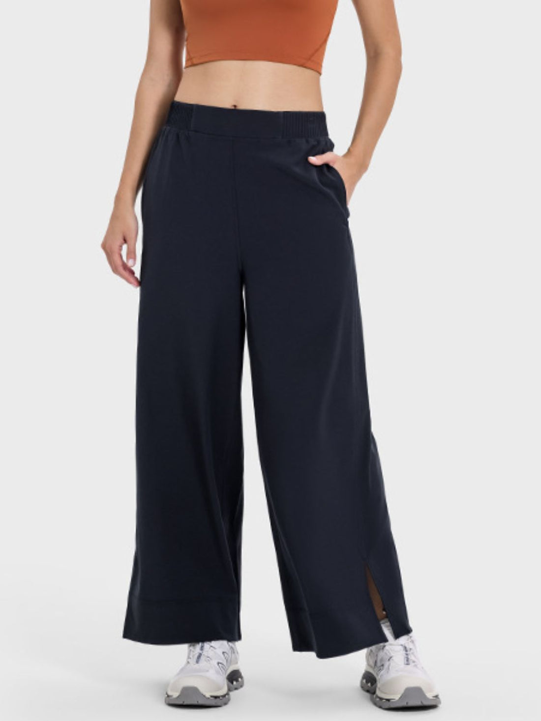 Millennia Slit Wide Leg Active Pants 