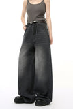 Wide Leg Jeans with Pockets 