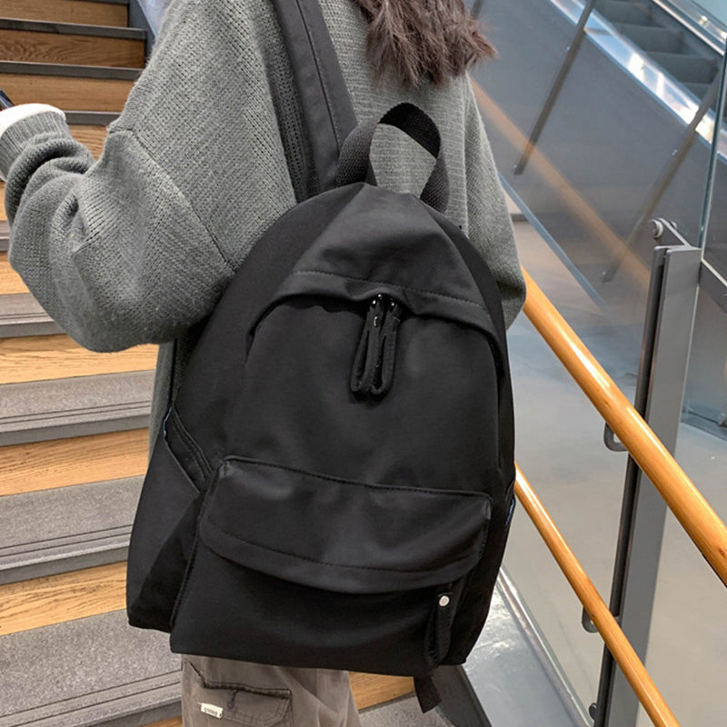Zip Cotton Backpack Bag 