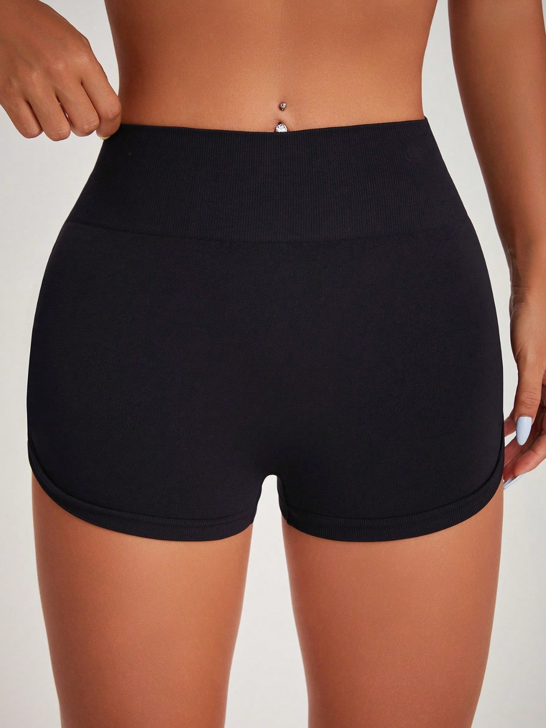 High Waist Active Shorts 
