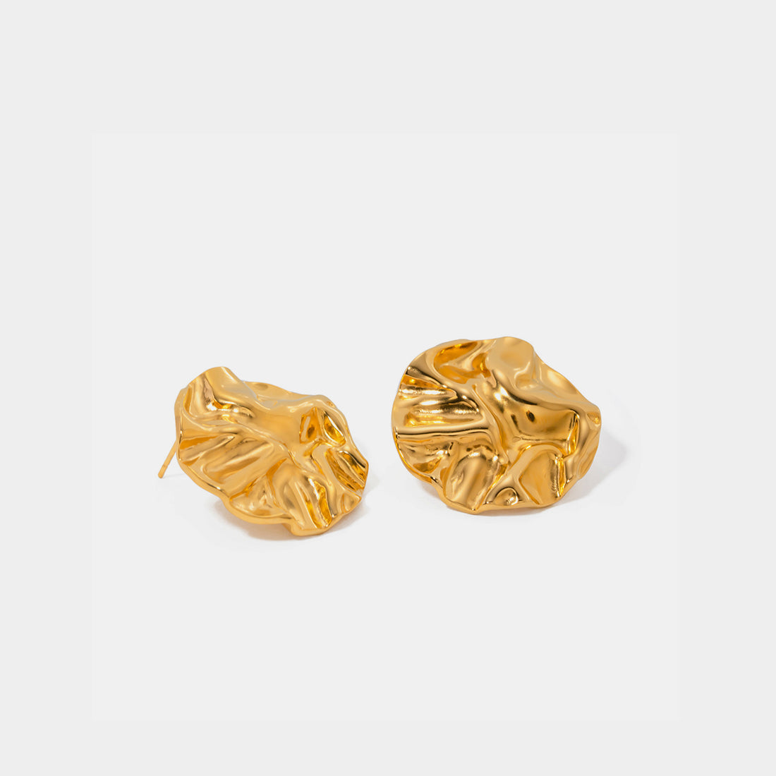 18K Gold-Plated Stud Earrings 
