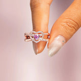 Heart Shape Zircon 925 Sterling Silver Ring 