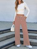 Lovelet Striped Wide Leg Pants Pants