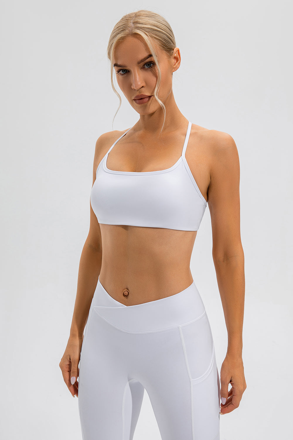 Crisscross Spaghetti Strap Active Cami 