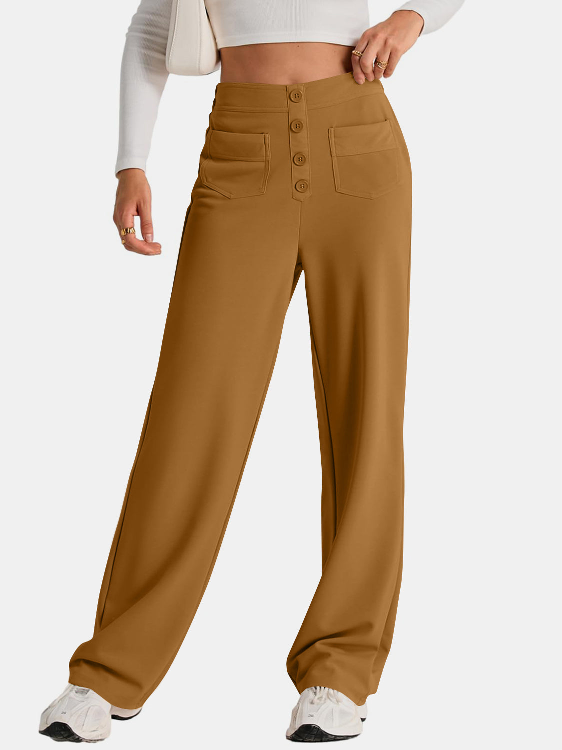 High Waist Wide Leg Pants Pants