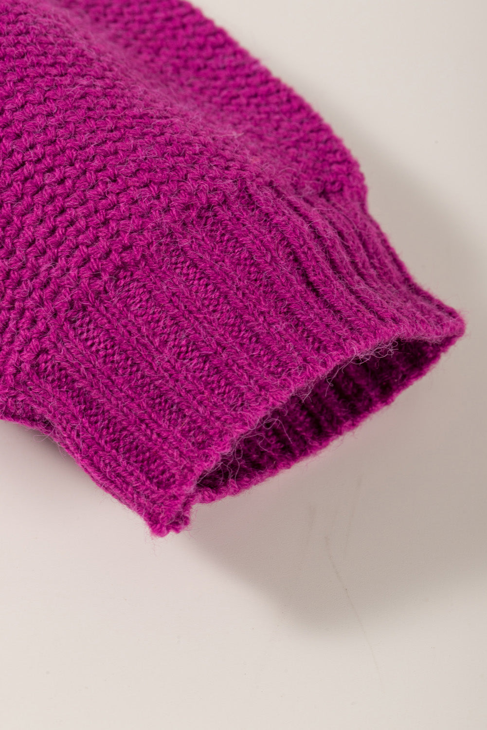 Color Block Drop Shoulder Round Neck Sweater 