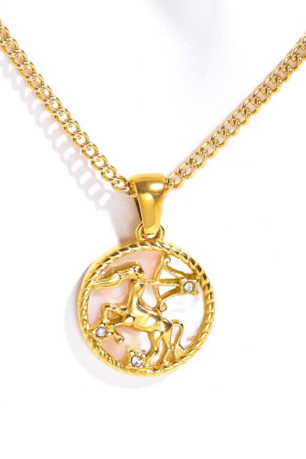 Constellation Pendant Stainless Steel Necklace 