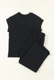 Short Sleeve Top and Pocketed Pants Lounge Set Lingerie & Nightwear