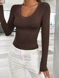 Lovelet V-Neck Long Sleeve T-Shirt 